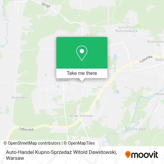 Карта Auto-Handel Kupno-Sprzedaż Witold Dawidowski