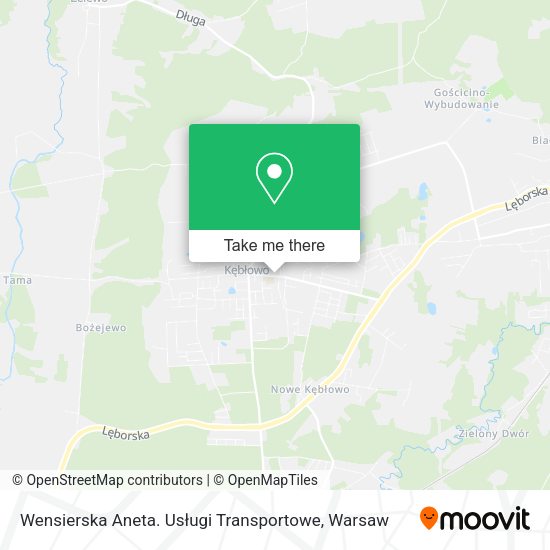 Wensierska Aneta. Usługi Transportowe map