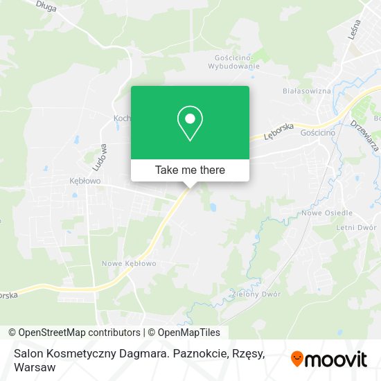 Salon Kosmetyczny Dagmara. Paznokcie, Rzęsy map