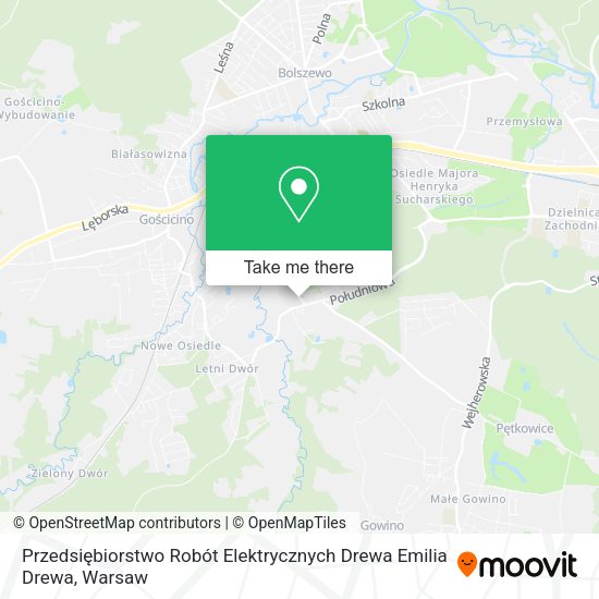 Przedsiębiorstwo Robót Elektrycznych Drewa Emilia Drewa map