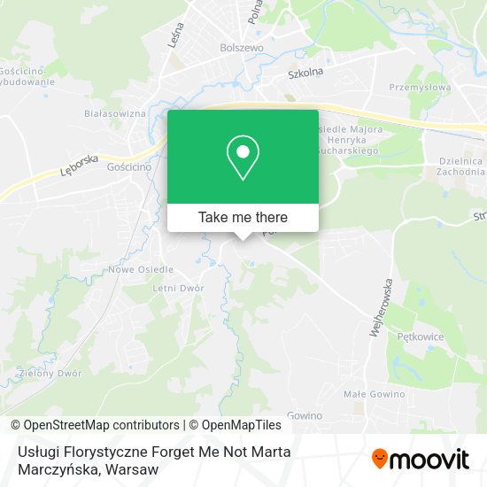 Usługi Florystyczne Forget Me Not Marta Marczyńska map