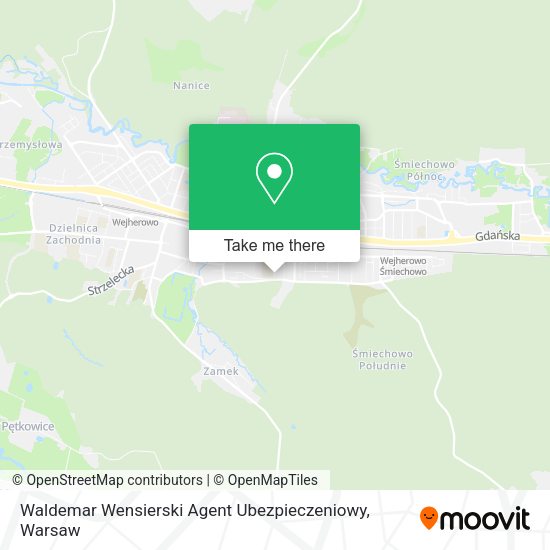 Waldemar Wensierski Agent Ubezpieczeniowy map