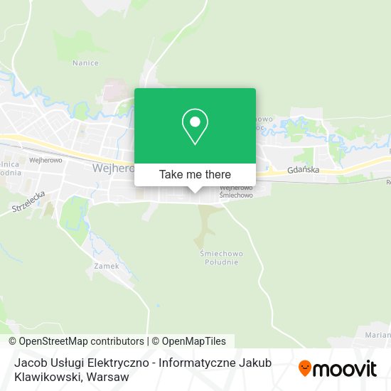 Jacob Usługi Elektryczno - Informatyczne Jakub Klawikowski map