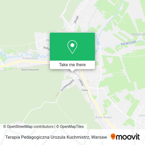 Terapia Pedagogiczna Urszula Kuchmistrz map