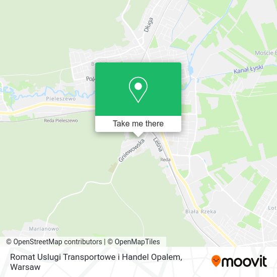 Карта Romat Uslugi Transportowe i Handel Opalem