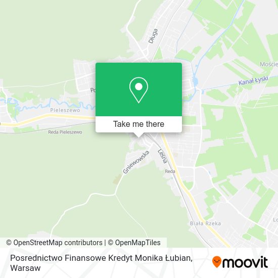 Posrednictwo Finansowe Kredyt Monika Łubian map