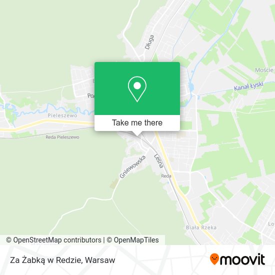 Za Żabką w Redzie map