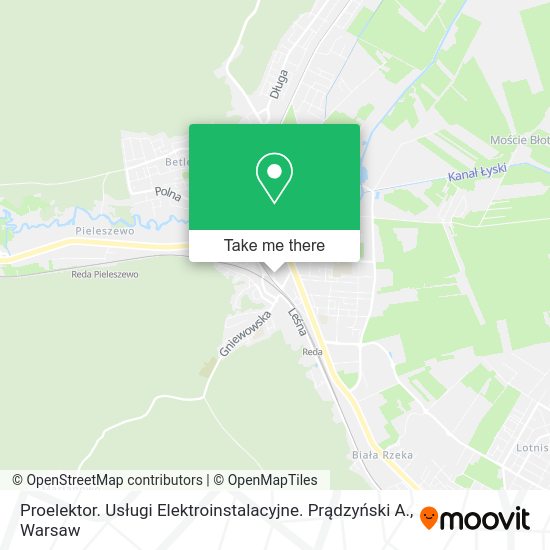 Proelektor. Usługi Elektroinstalacyjne. Prądzyński A. map