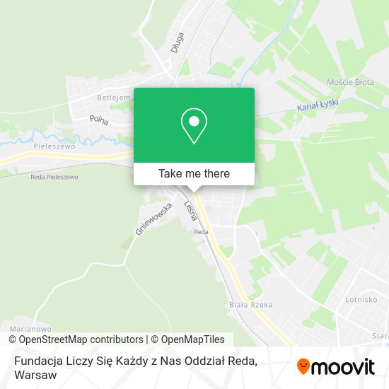 Fundacja Liczy Się Każdy z Nas Oddział Reda map