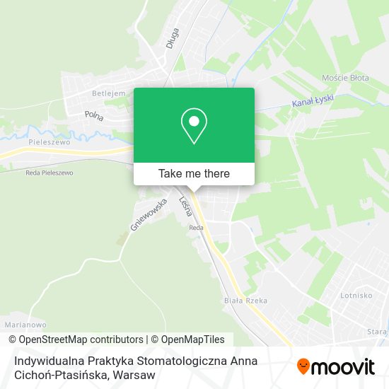 Indywidualna Praktyka Stomatologiczna Anna Cichoń-Ptasińska map