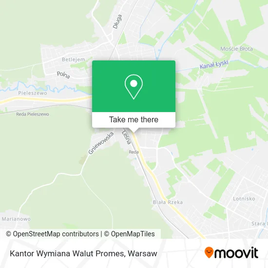 Карта Kantor Wymiana Walut Promes