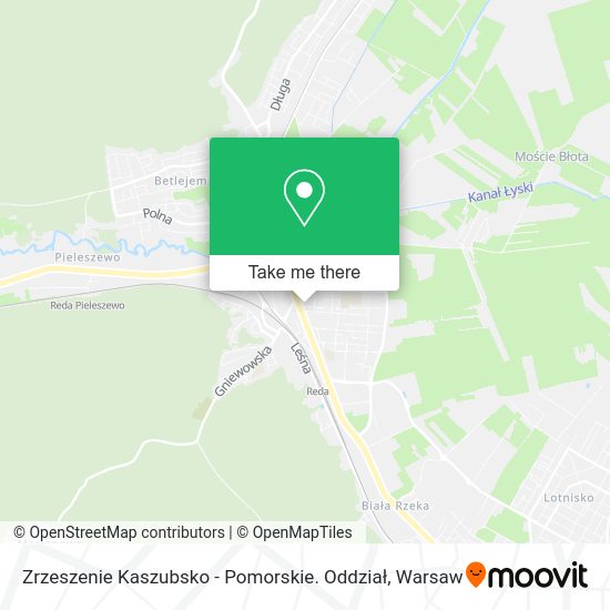 Zrzeszenie Kaszubsko - Pomorskie. Oddział map