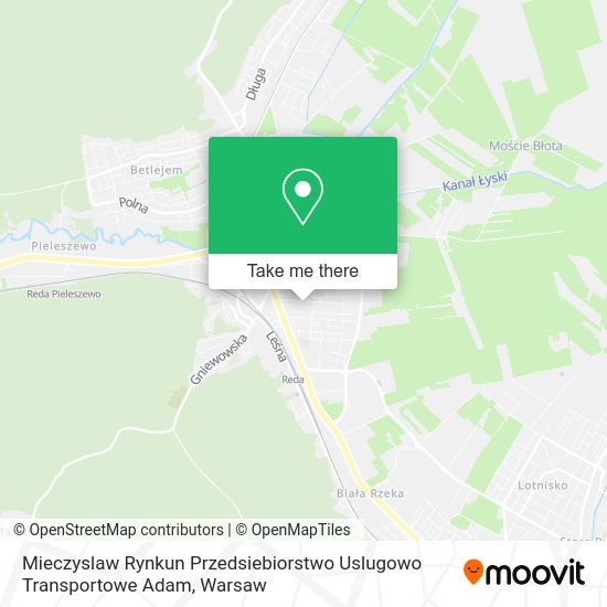 Mieczyslaw Rynkun Przedsiebiorstwo Uslugowo Transportowe Adam map