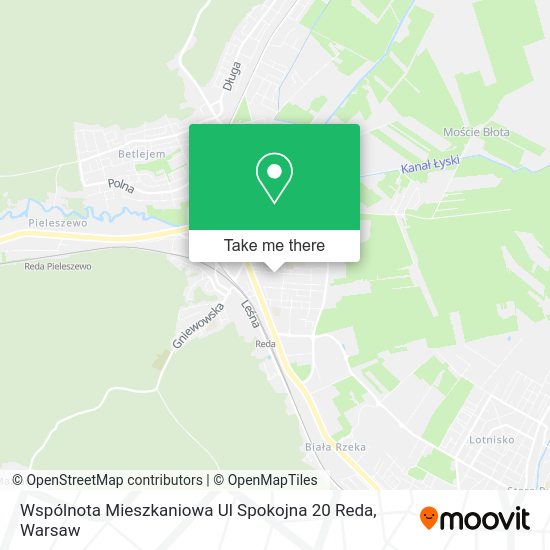 Wspólnota Mieszkaniowa Ul Spokojna 20 Reda map