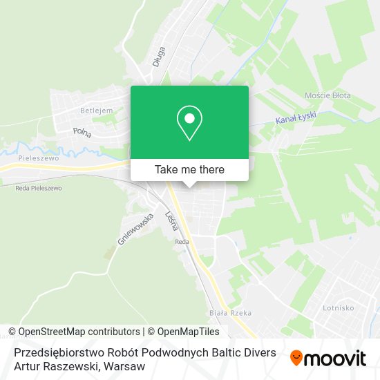 Przedsiębiorstwo Robót Podwodnych Baltic Divers Artur Raszewski map