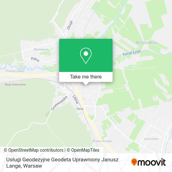 Usługi Geodezyjne Geodeta Uprawniony Janusz Lange map