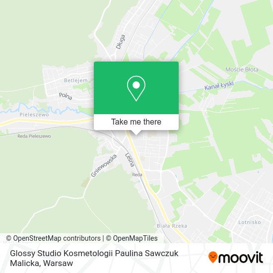 Glossy Studio Kosmetologii Paulina Sawczuk Malicka map