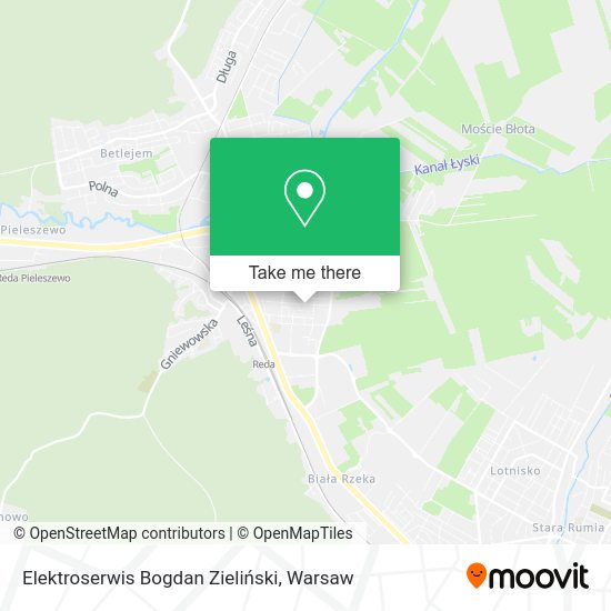 Elektroserwis Bogdan Zieliński map