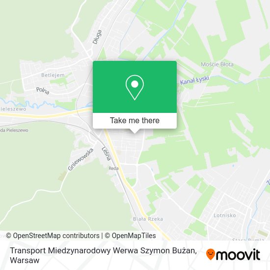 Transport Miedzynarodowy Werwa Szymon Bużan map