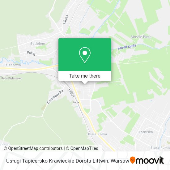 Usługi Tapicersko Krawieckie Dorota Littwin map