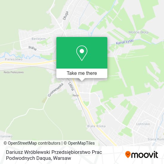 Dariusz Wróblewski Przedsiębiorstwo Prac Podwodnych Daqua map