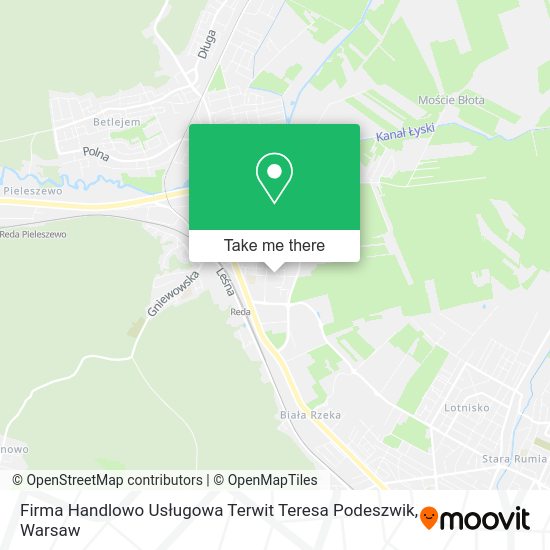 Firma Handlowo Usługowa Terwit Teresa Podeszwik map