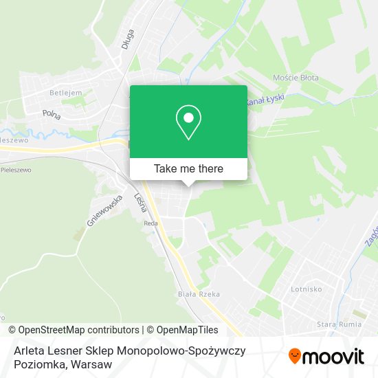 Arleta Lesner Sklep Monopolowo-Spożywczy Poziomka map