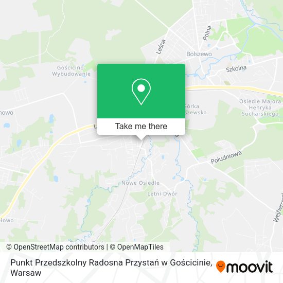 Punkt Przedszkolny Radosna Przystań w Gościcinie map