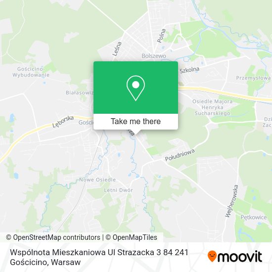 Wspólnota Mieszkaniowa Ul Strazacka 3 84 241 Gościcino map