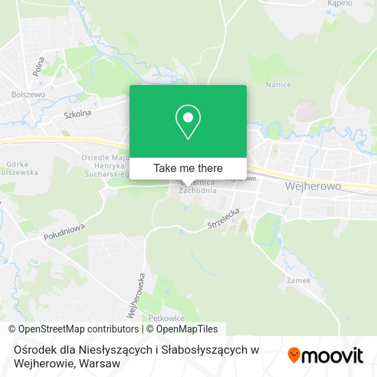 Ośrodek dla Niesłyszących i Słabosłyszących w Wejherowie map