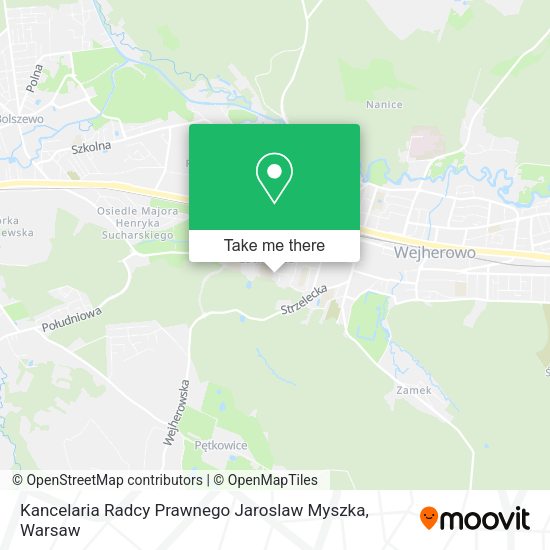 Kancelaria Radcy Prawnego Jaroslaw Myszka map