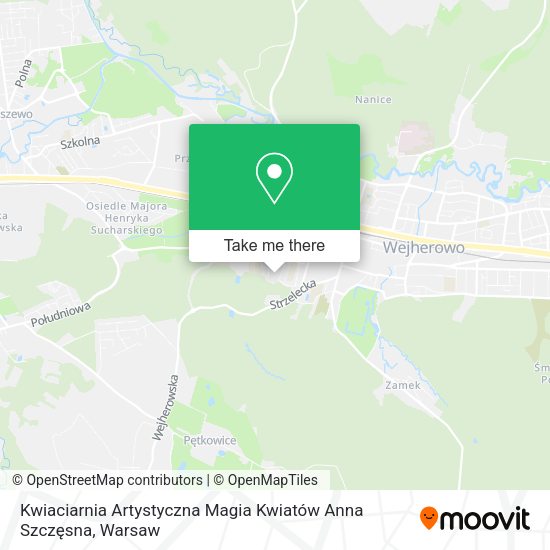 Kwiaciarnia Artystyczna Magia Kwiatów Anna Szczęsna map