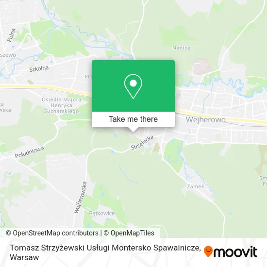 Карта Tomasz Strzyżewski Usługi Montersko Spawalnicze