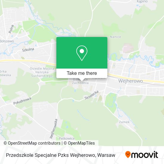 Przedszkole Specjalne Pzks Wejherowo map