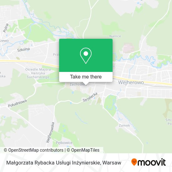 Małgorzata Rybacka Usługi Inżynierskie map