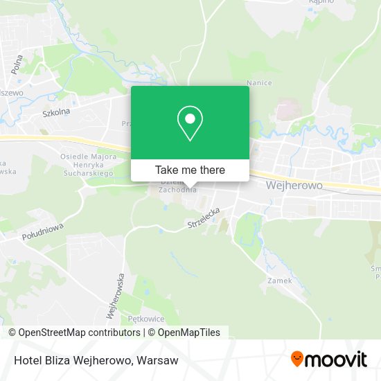 Hotel Bliza Wejherowo map