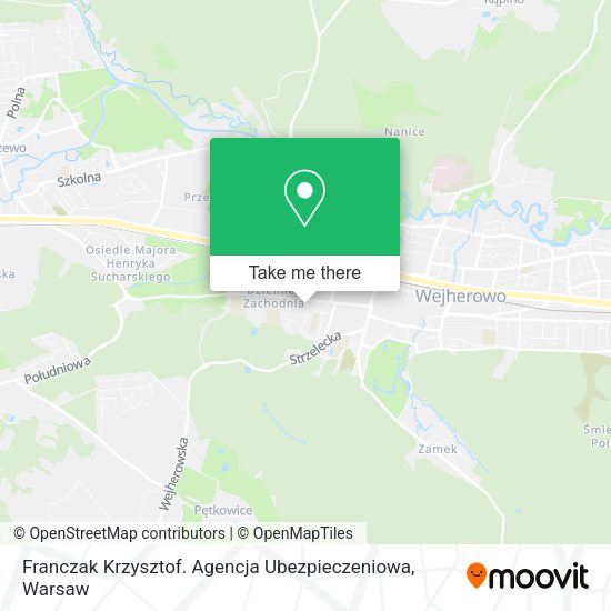 Franczak Krzysztof. Agencja Ubezpieczeniowa map