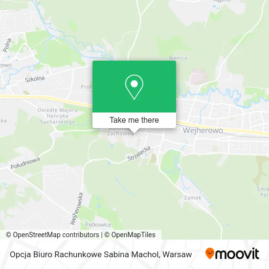 Карта Opcja Biuro Rachunkowe Sabina Machol