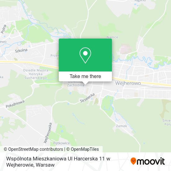 Wspólnota Mieszkaniowa Ul Harcerska 11 w Wejherowie map