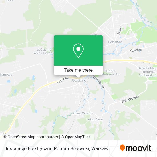 Карта Instalacje Elektryczne Roman Bizewski