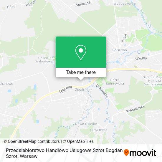 Przedsiebiorstwo Handlowo Uslugowe Szrot Bogdan Szrot map