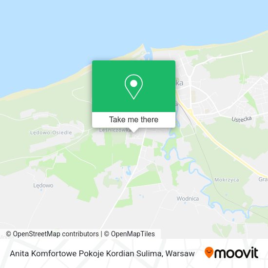 Anita Komfortowe Pokoje Kordian Sulima map