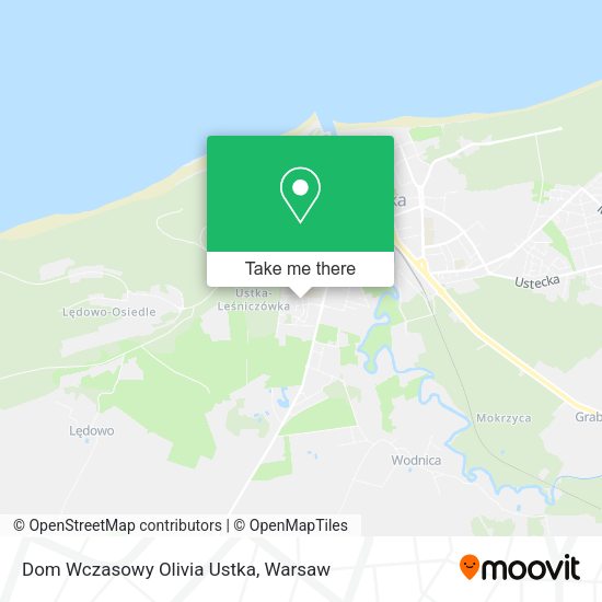 Dom Wczasowy Olivia Ustka map