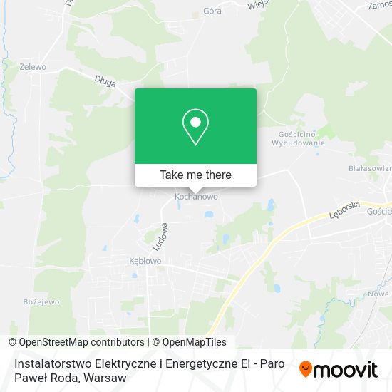 Instalatorstwo Elektryczne i Energetyczne El - Paro Paweł Roda map