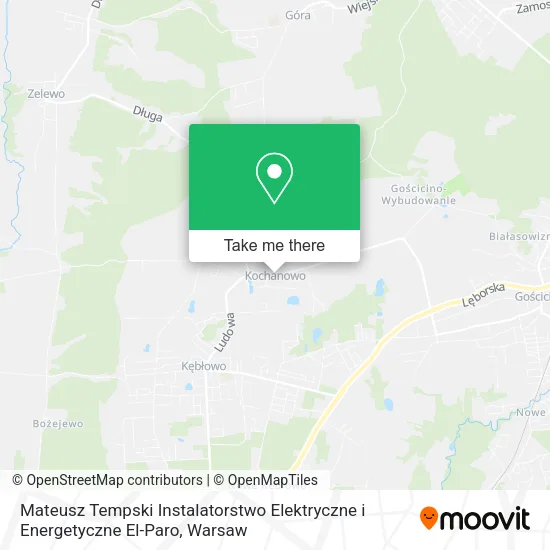 Карта Mateusz Tempski Instalatorstwo Elektryczne i Energetyczne El-Paro