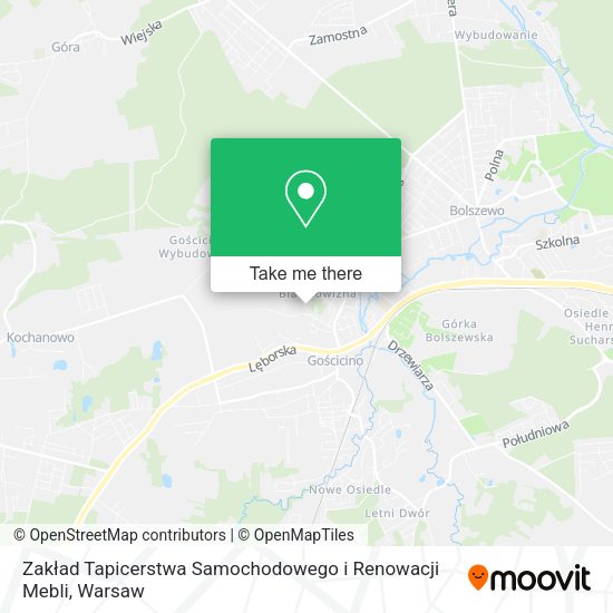 Zakład Tapicerstwa Samochodowego i Renowacji Mebli map