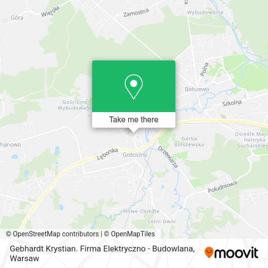 Gebhardt Krystian. Firma Elektryczno - Budowlana map