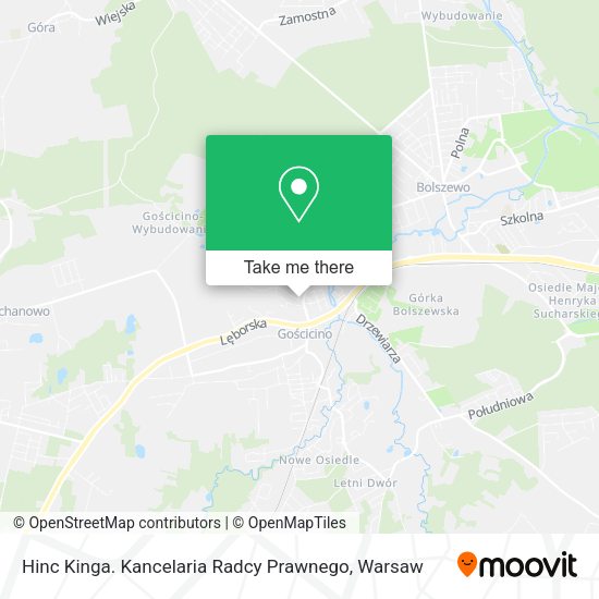 Карта Hinc Kinga. Kancelaria Radcy Prawnego