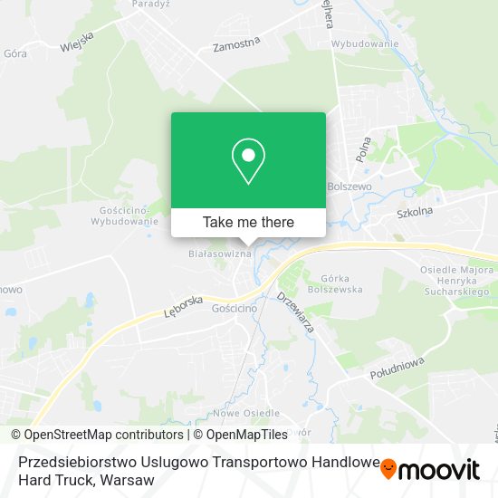 Przedsiebiorstwo Uslugowo Transportowo Handlowe Hard Truck map