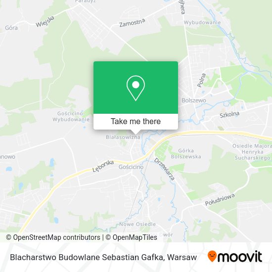 Blacharstwo Budowlane Sebastian Gafka map